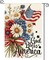 Patriotic 4th of July Floral Garden Flag – 12×18 Inch Double-Sided Outdoor Yard Decoration for Memorial Day and Independence Day, “God Bless America”